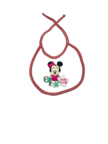 Baby Minnie "What Mess" Bib (S)