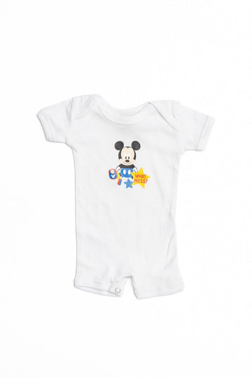 Baby Mickey Romper (Short Sleeves) "What Mess"