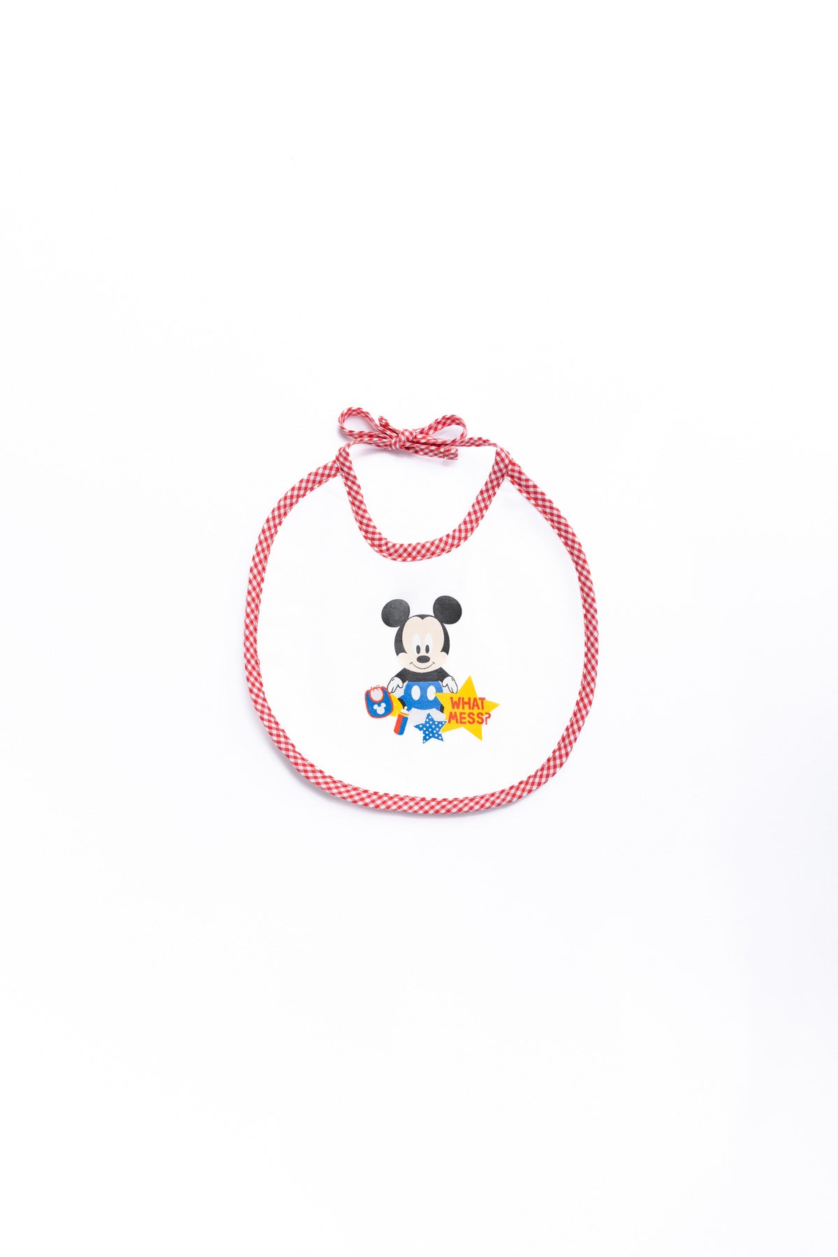 Baby Bib Disney/ Mickey Mouse "What Mess" Small 1113