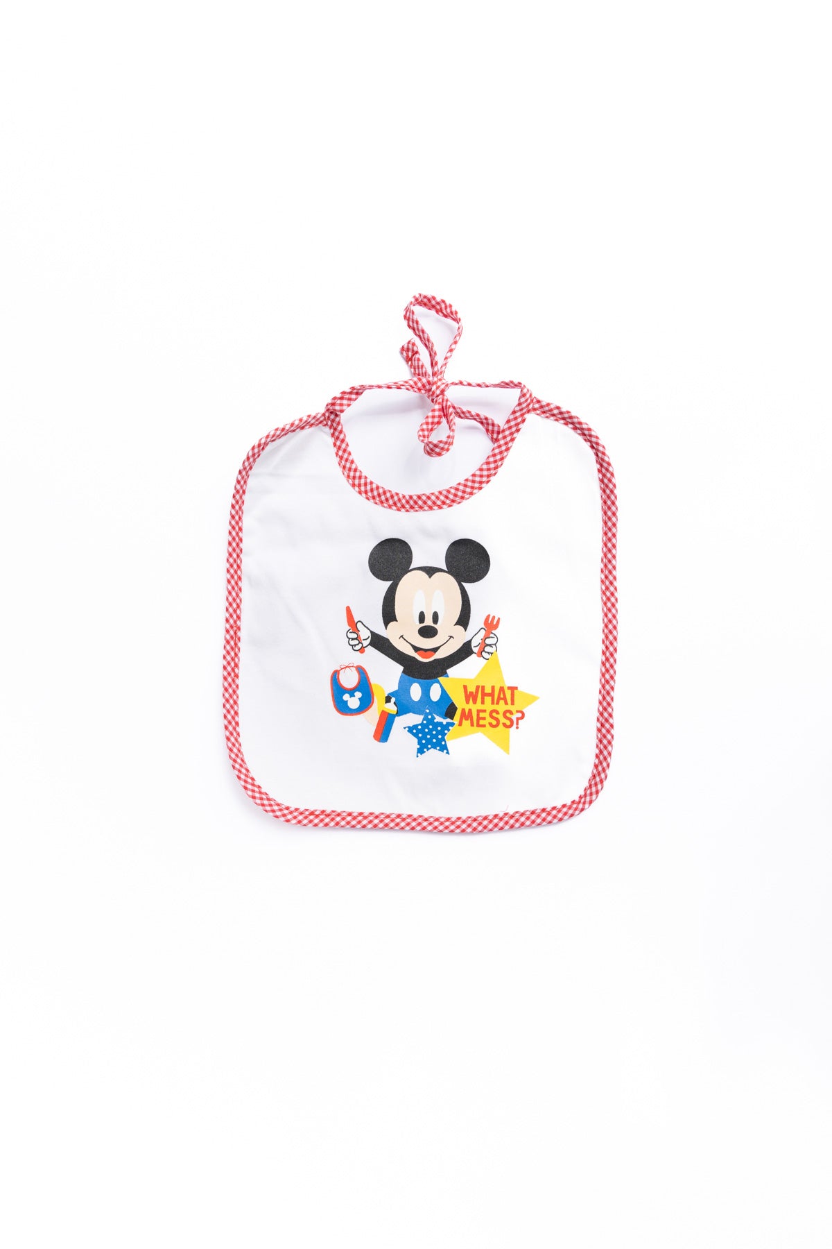 Baby Bib Disney/ Mickey Mouse "What Mess" Medium 1119