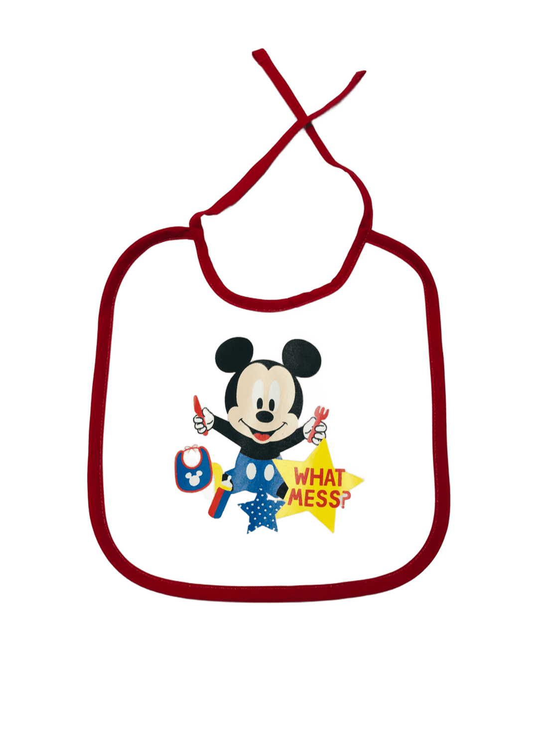 Baby Mickey "What Mess" Bib (M)