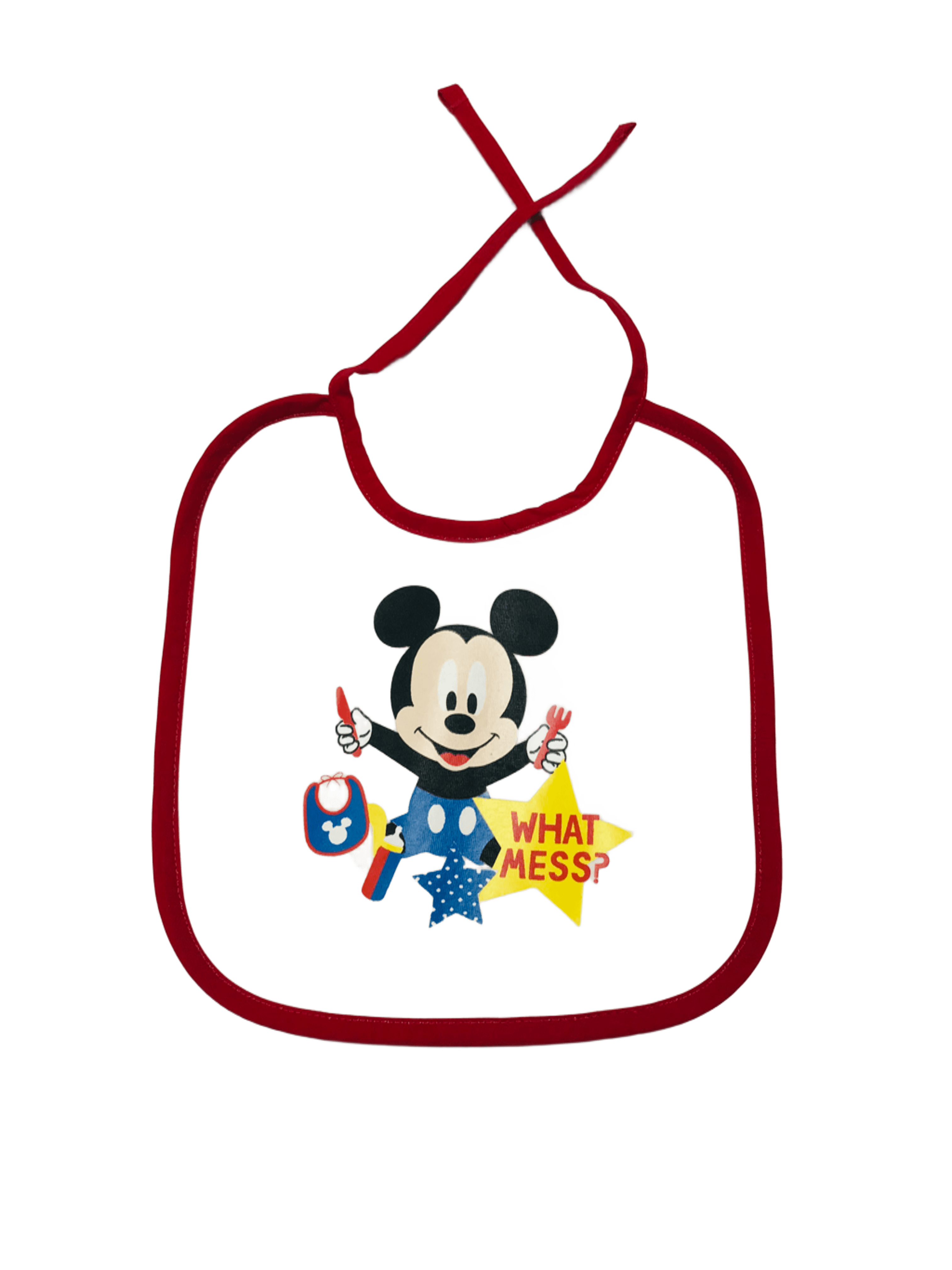 Baby Mickey "What Mess" Bib (M)