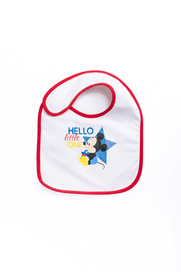 Baby Mickey "Hello" Bib (Large)