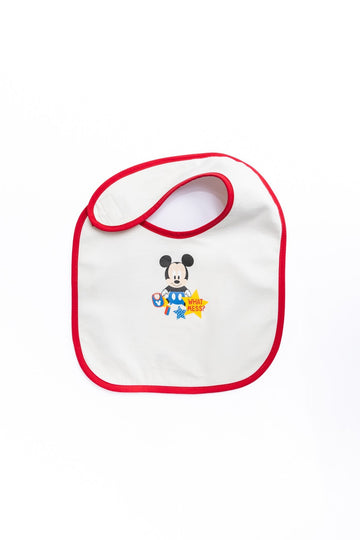 Baby Mickey "What Mess" Bib (Large)