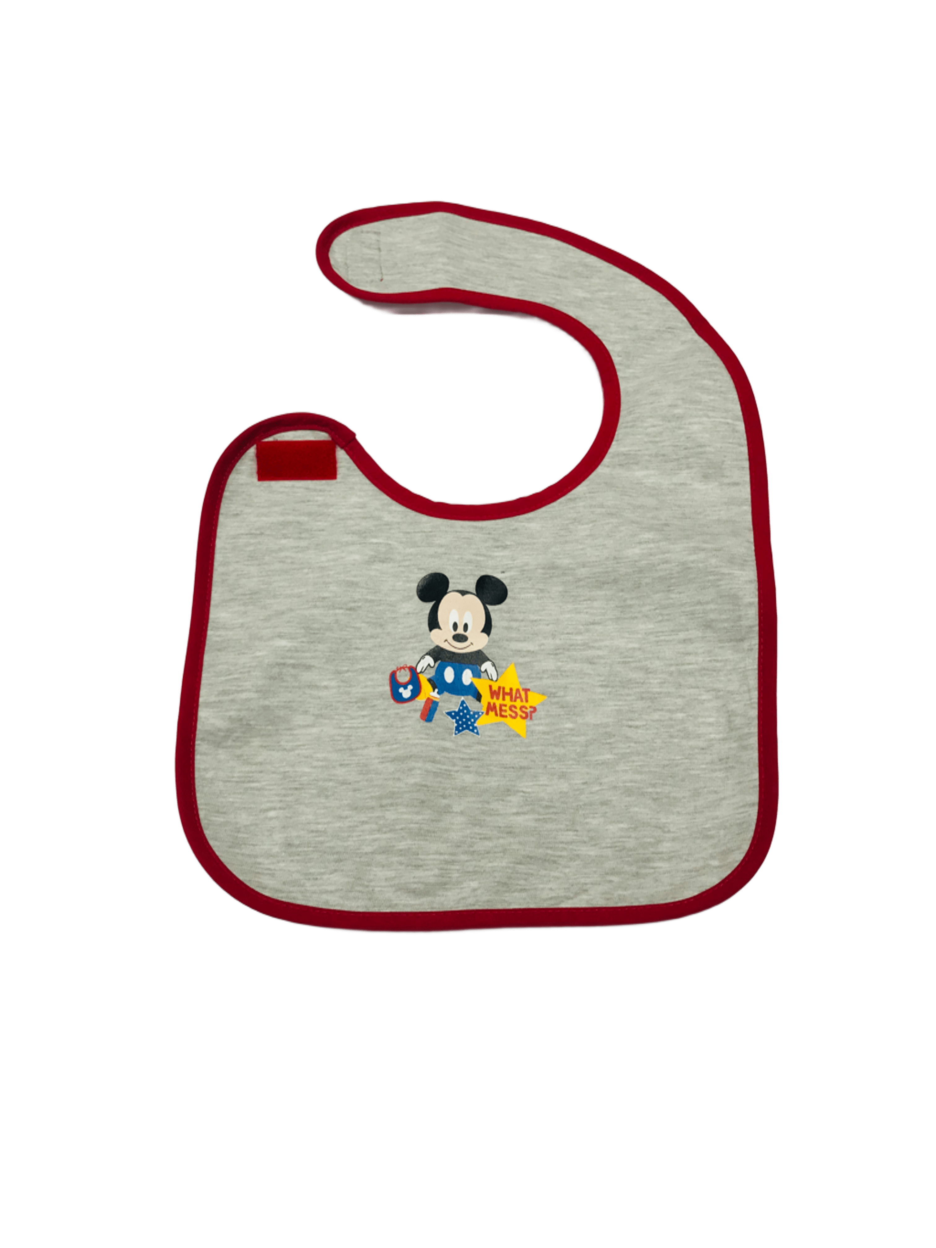 Baby Mickey "What Mess" Bib (Large)