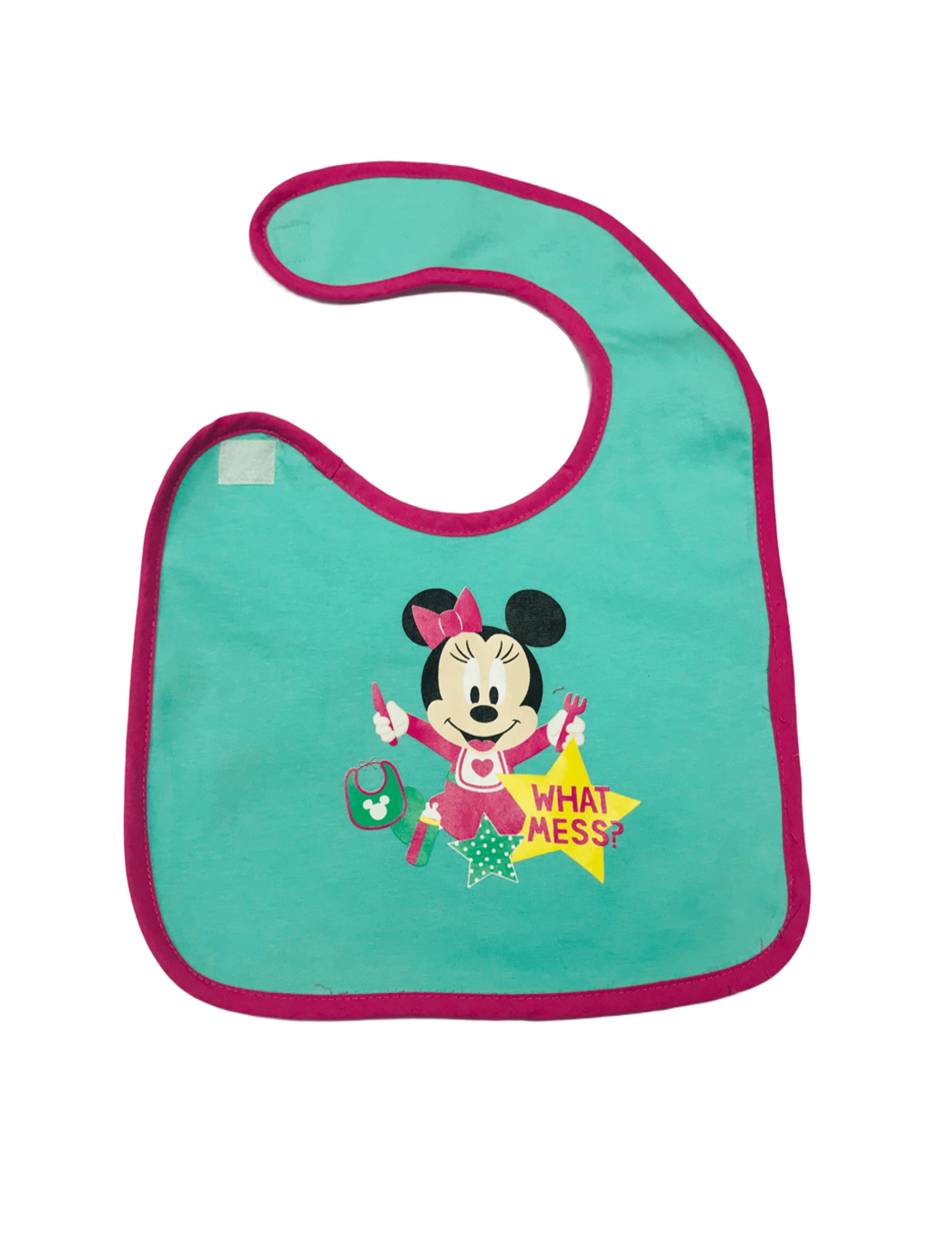 Baby Minnie "What Mess" Bib (Large)