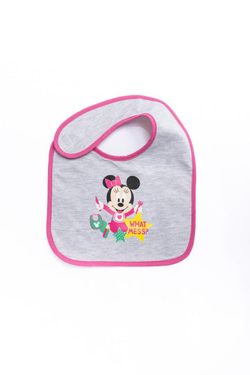 Baby Minnie "What Mess" Bib (Large)