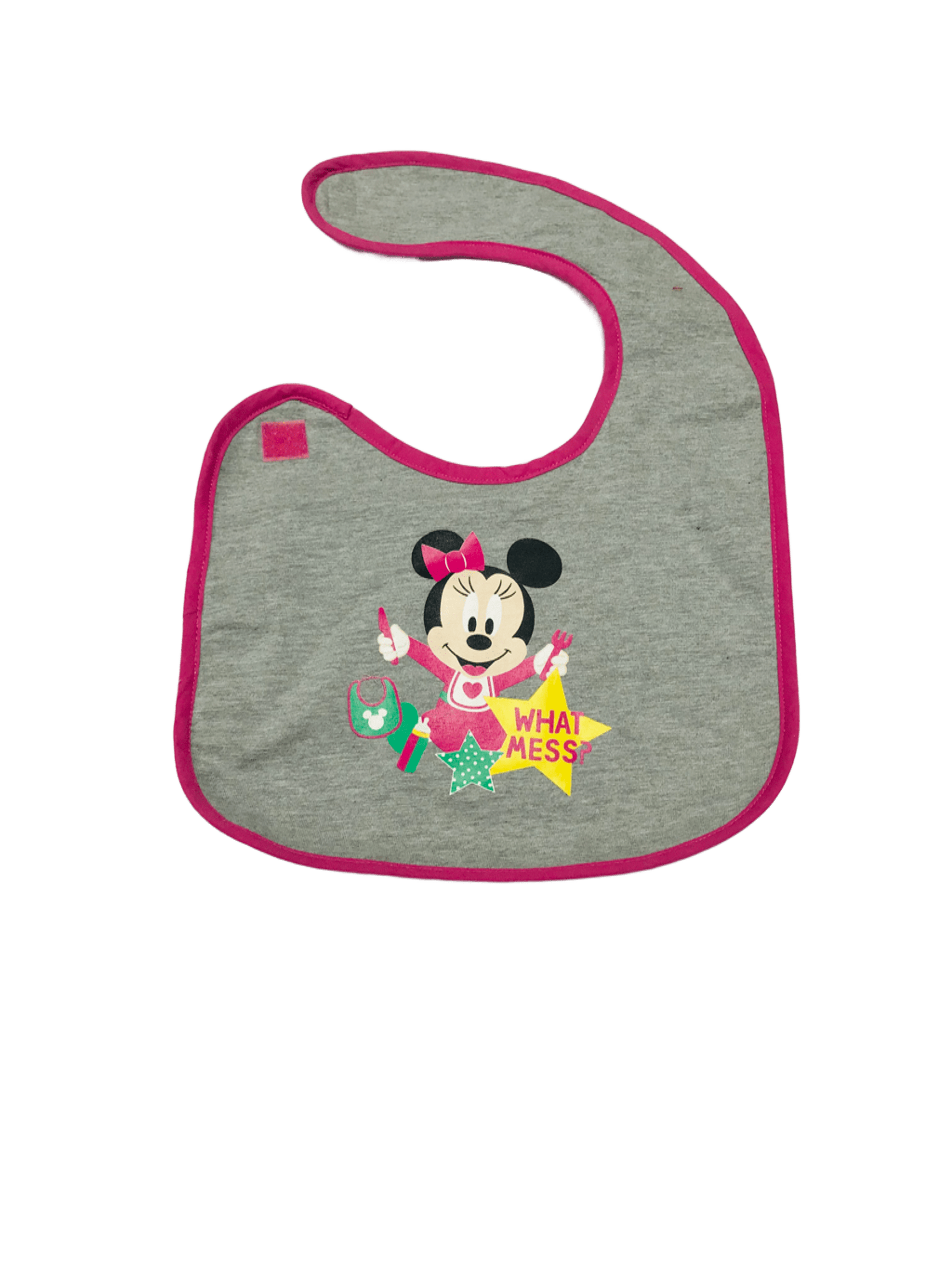 Baby Minnie "What Mess" Bib (Large)