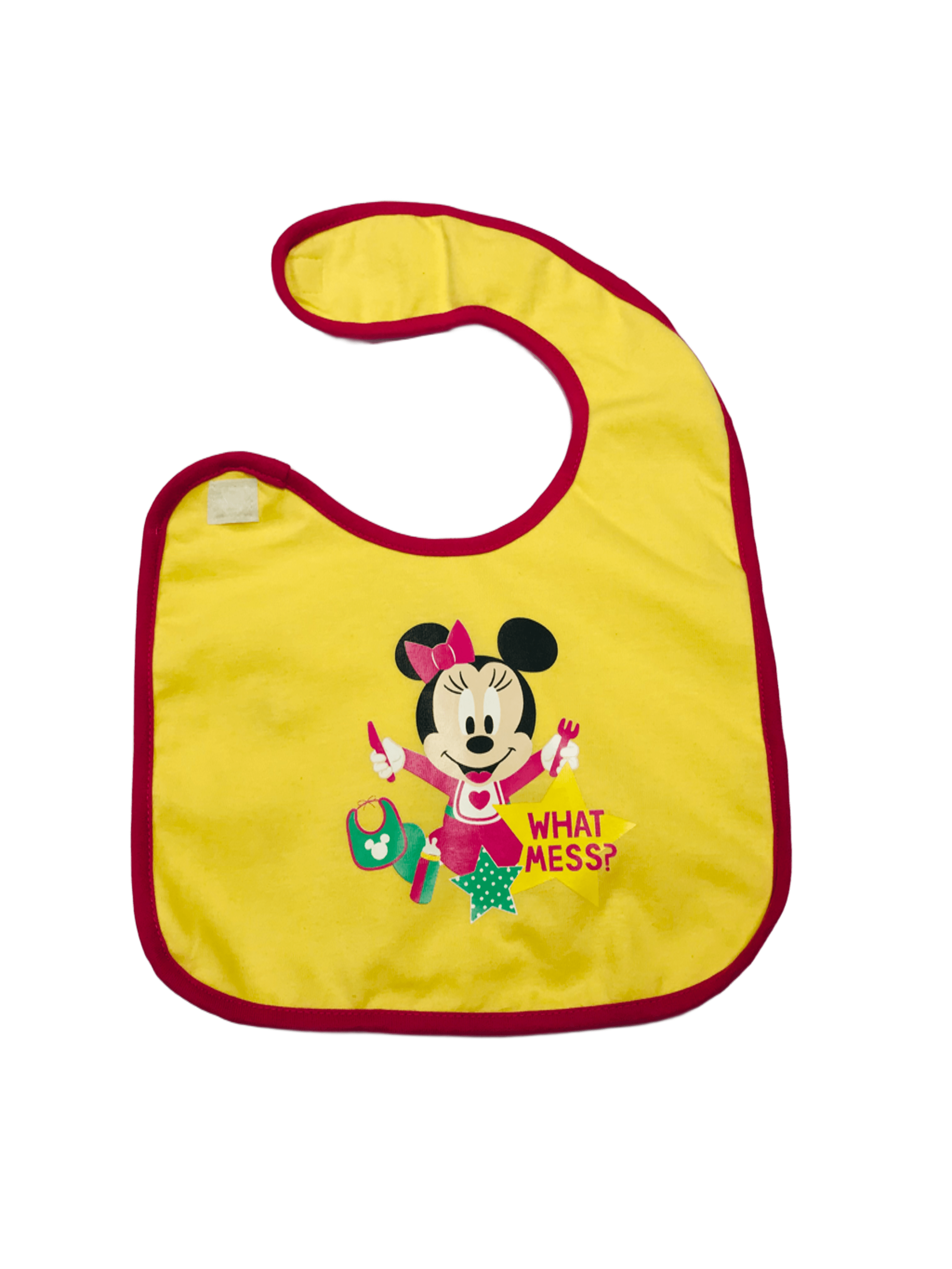 Baby Minnie "What Mess" Bib (Large)