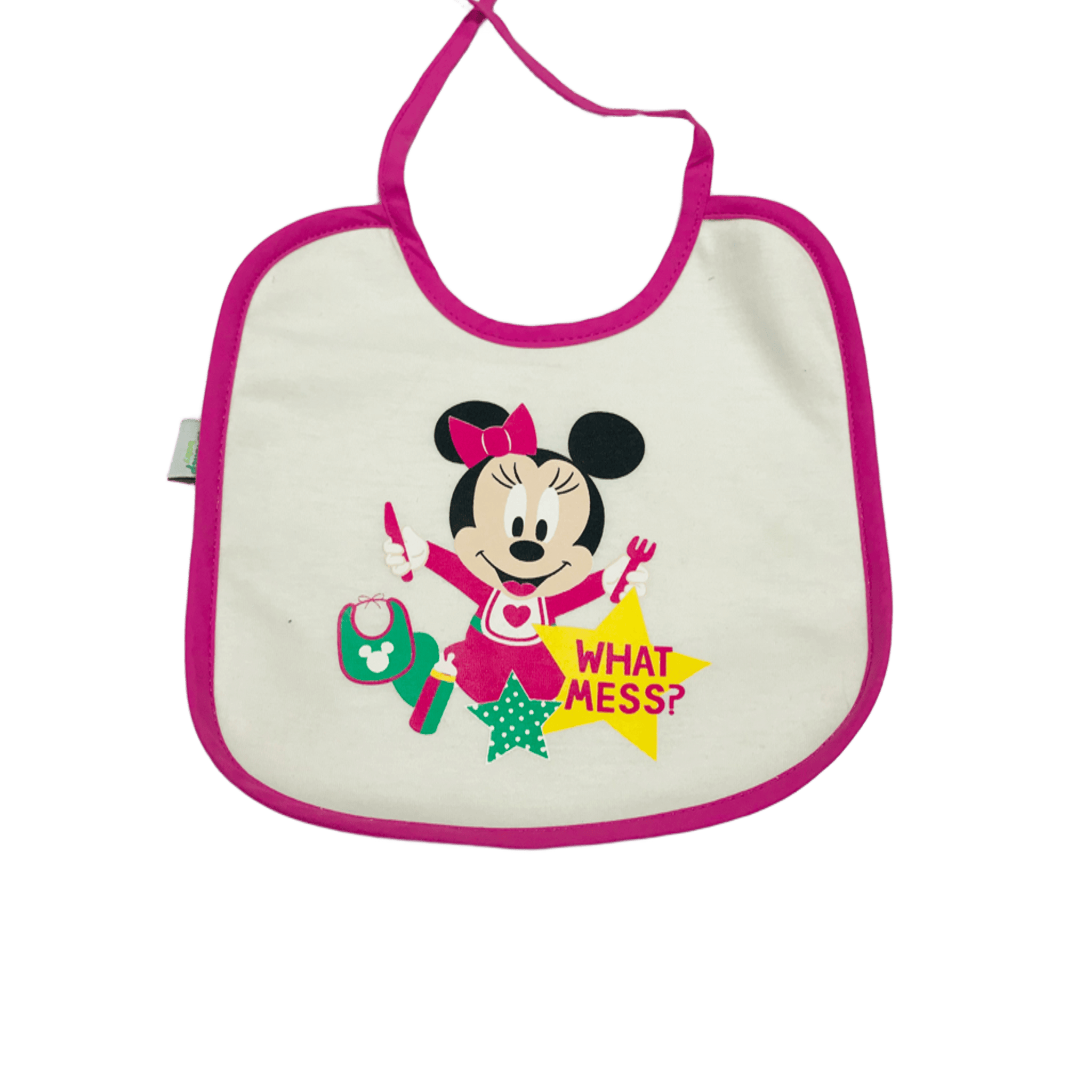 Baby Minnie "What Mess" Bib (M)