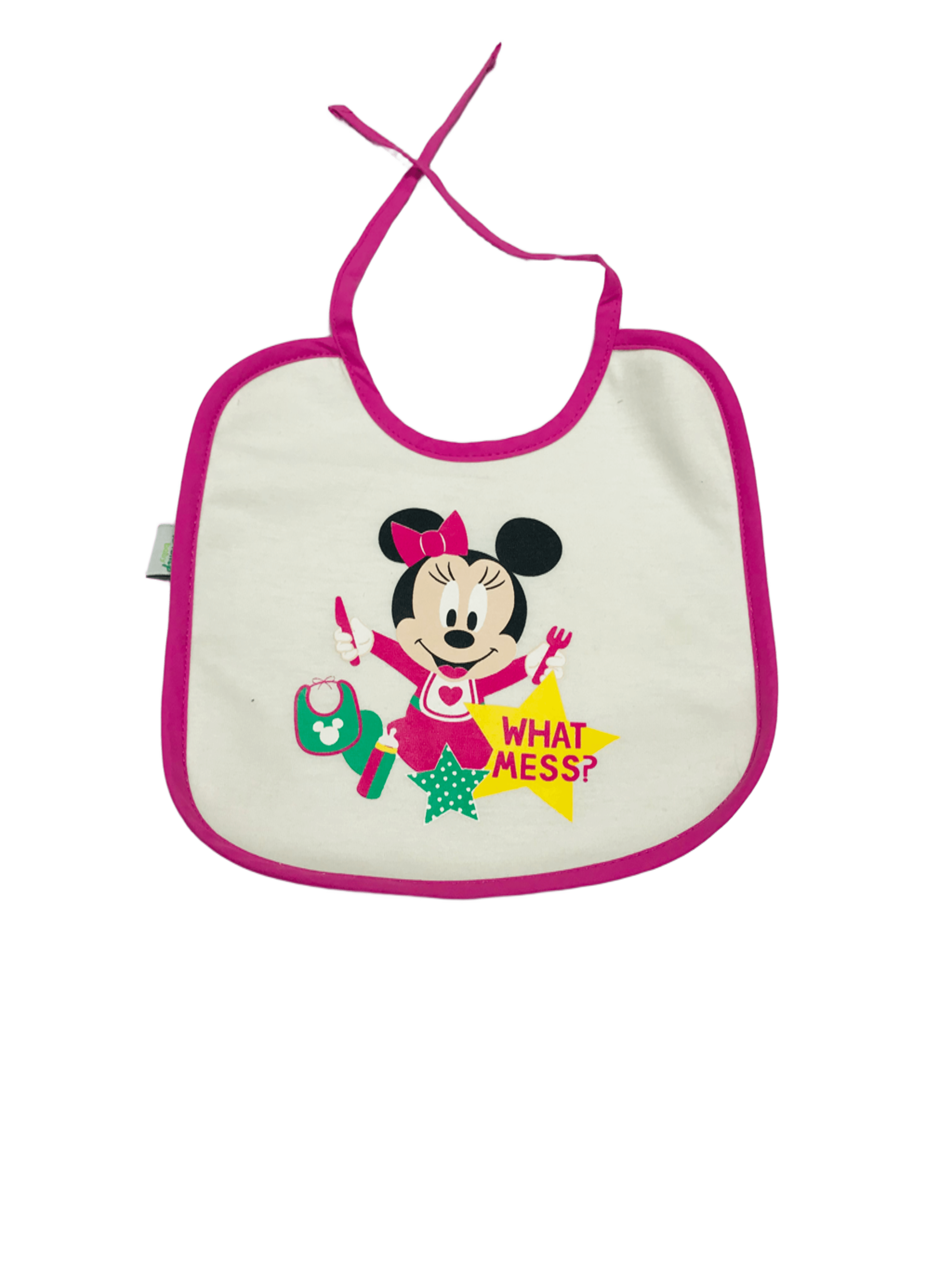 Baby Minnie "What Mess" Bib (M)