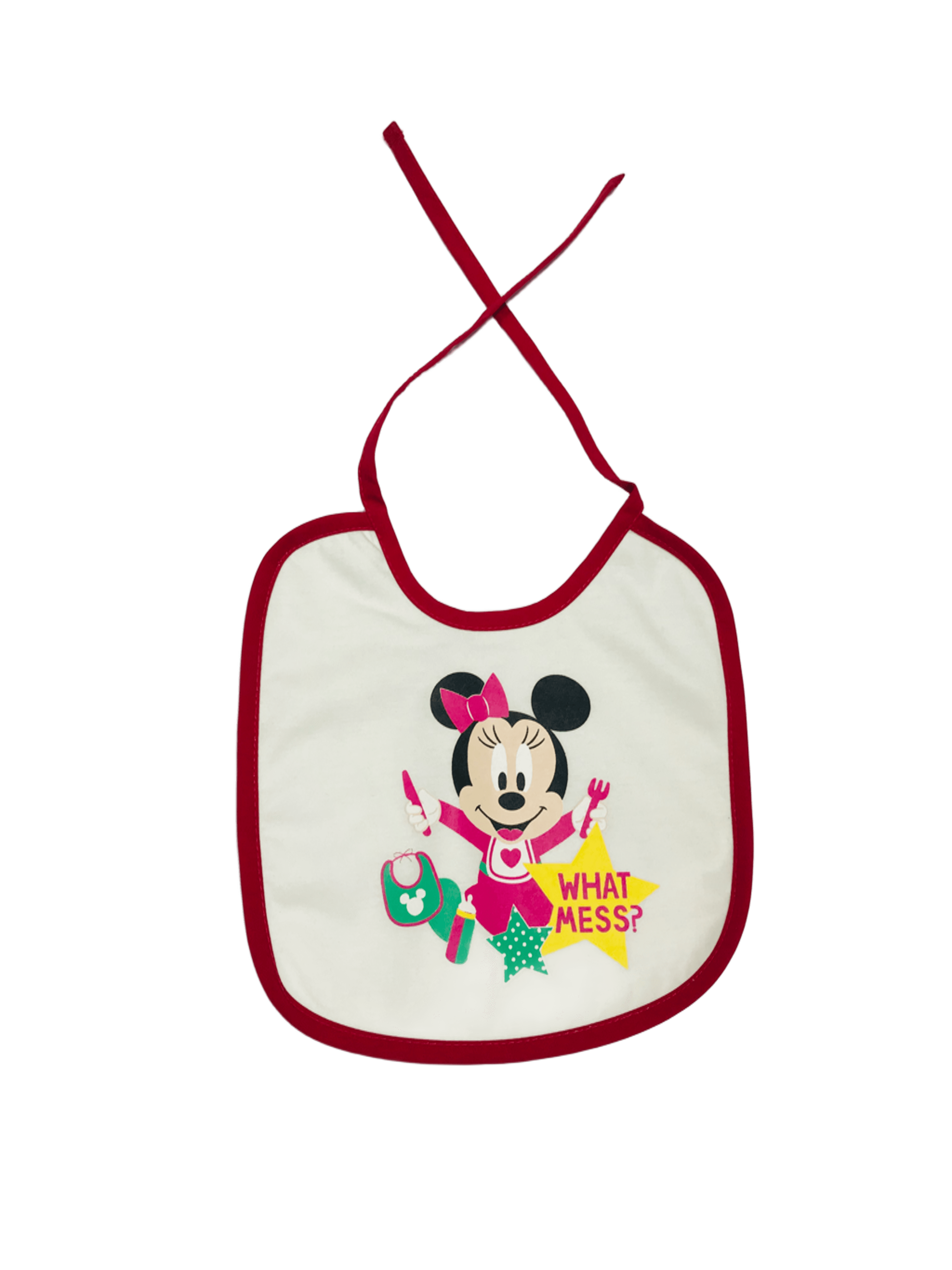 Baby Minnie "What Mess" Bib (M)