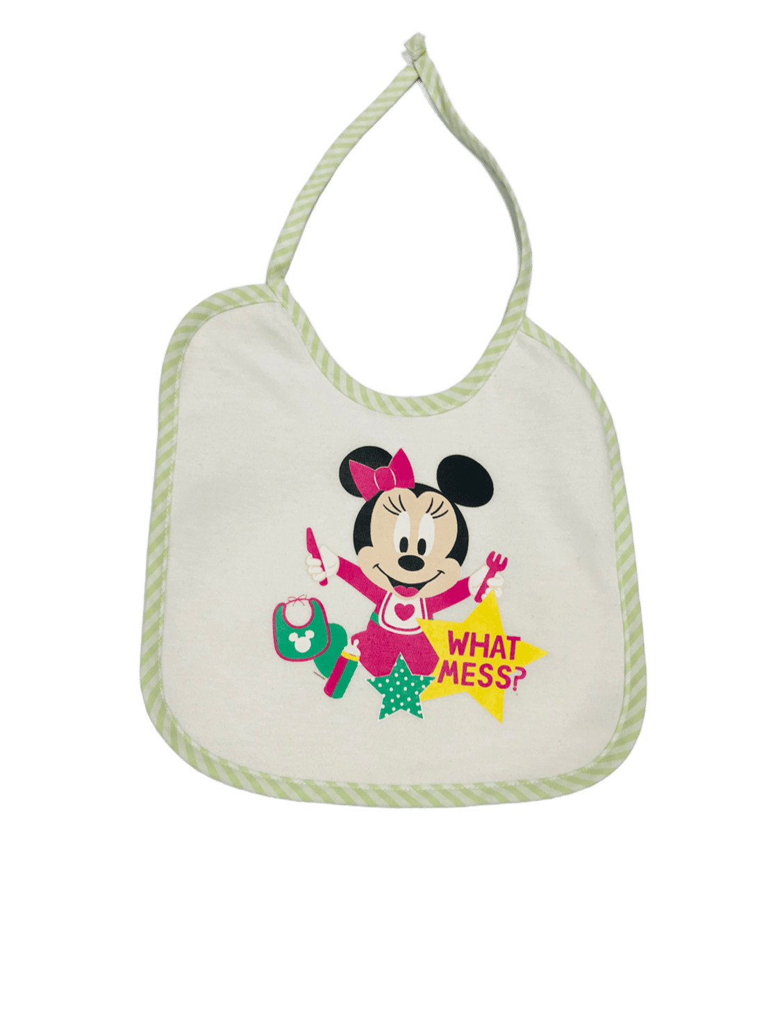 Baby Minnie "What Mess" Bib (M)