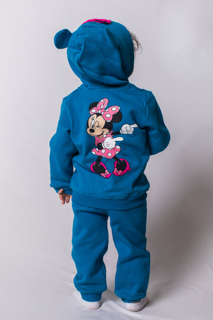 Disney/Minnie Mouse Toddler Girl Winter Hoodie with zipper PJ Set 8570-362