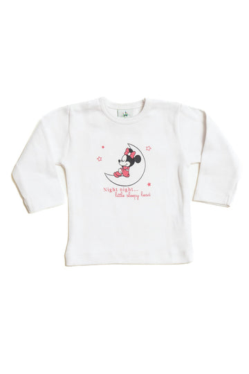 Baby Minnie Long Sleeve T-Shirt "Little Sleepy"