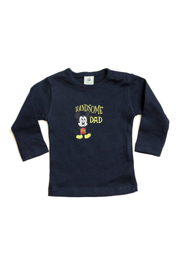 Baby Mickey Long Sleeve T-Shirt "Handsome Dad"