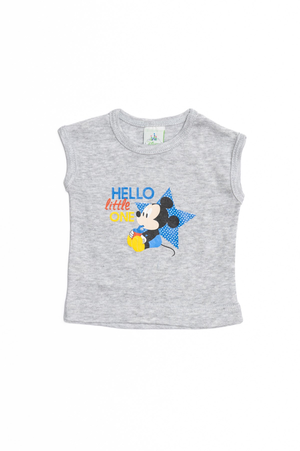 T-Shirt Baby  Mickey sleeveless " hello" 4059
