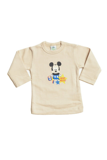 Mickey "what Mess" Long Sleeve Tshirt