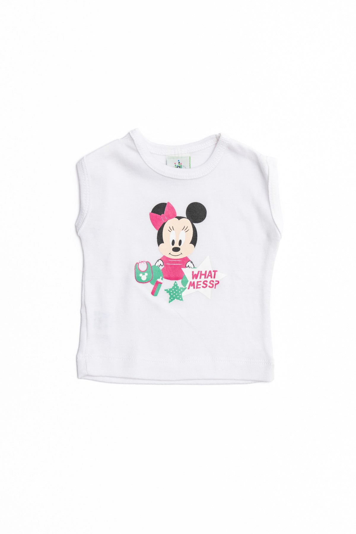 Baby Minnie Sleeveless T-Shirt "What Mess"
