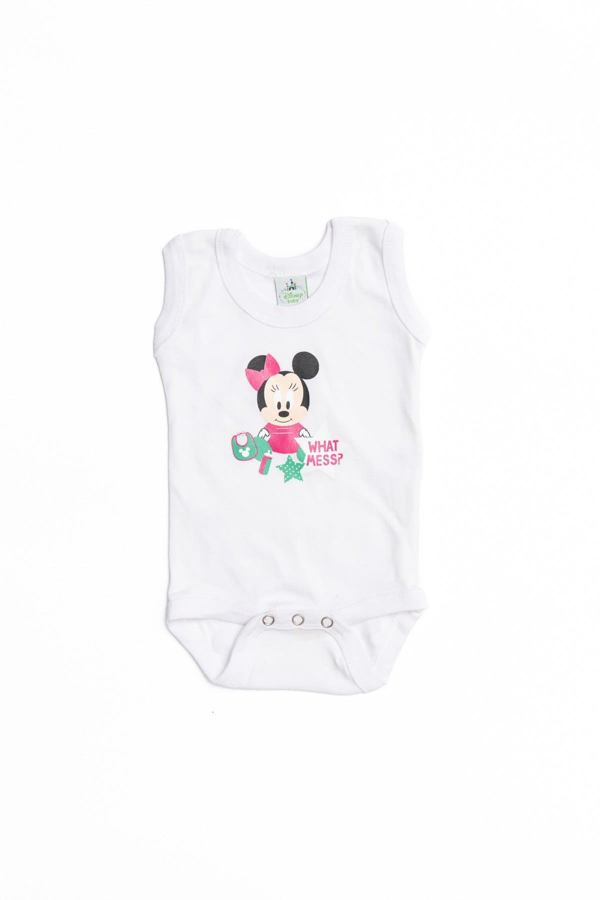 Baby Minnie Onesie (Sleeveless) "What Mess"