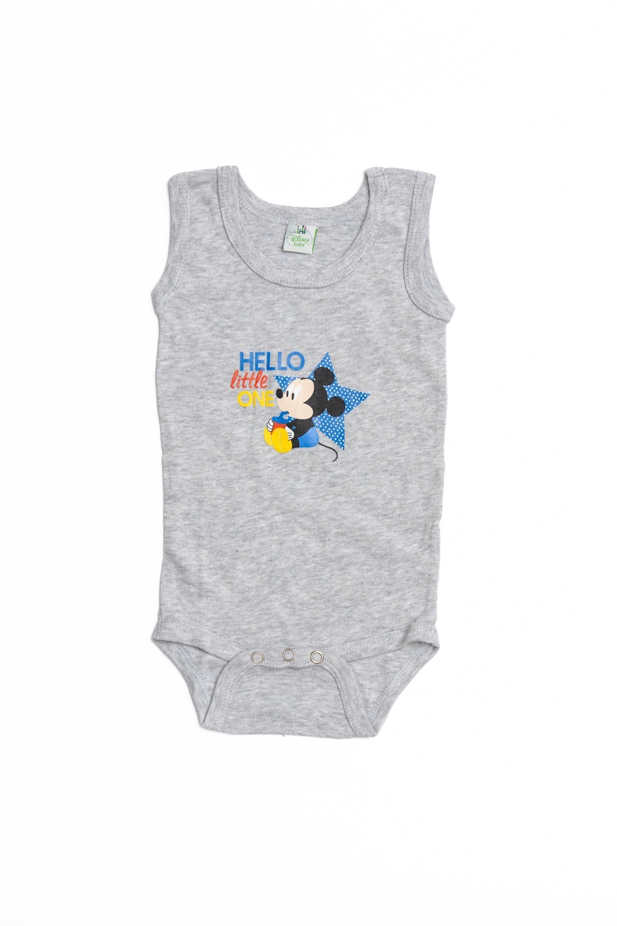 Baby Mickey Onesie (Sleeveless) "Hello"