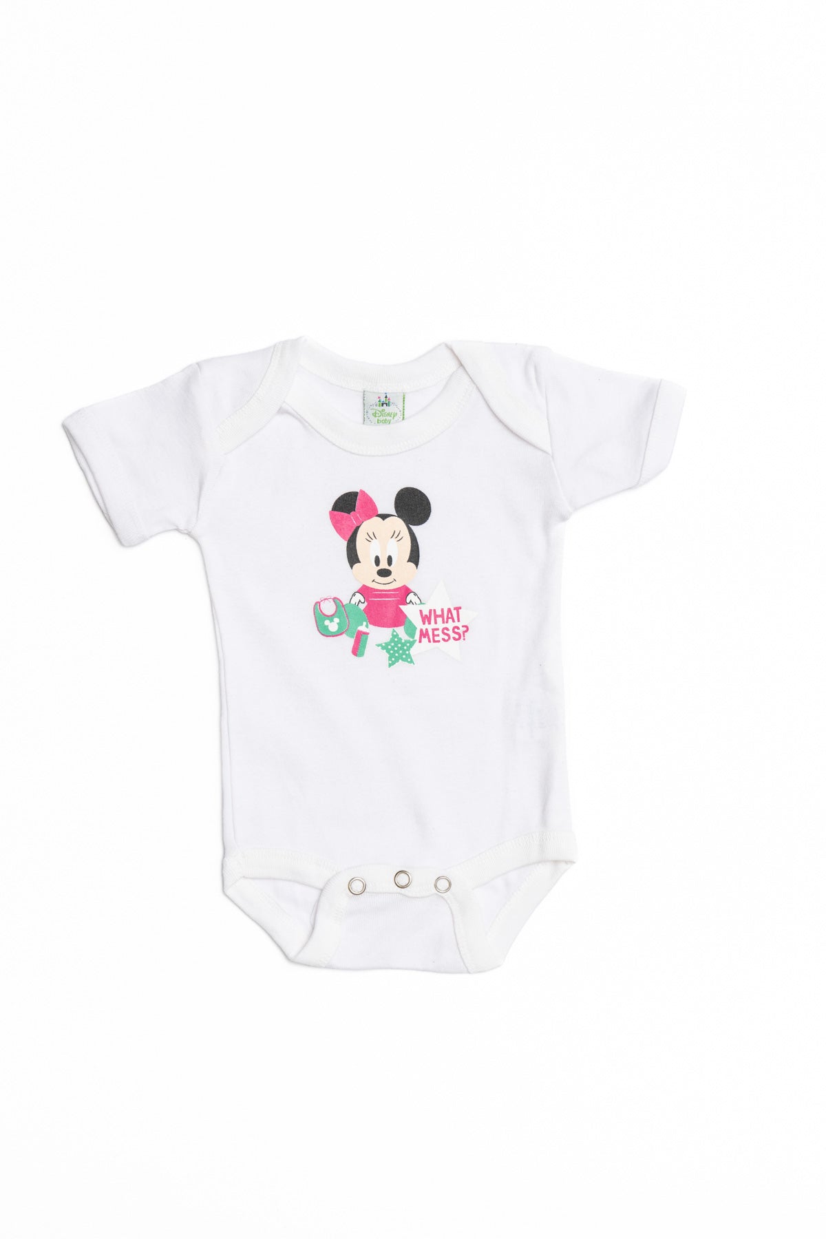 Baby Minnie Onesie (Short Sleeves) "What Mess"