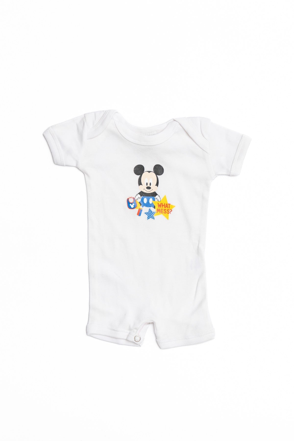 Baby Mickey Romper (Short Sleeves) "What Mess"