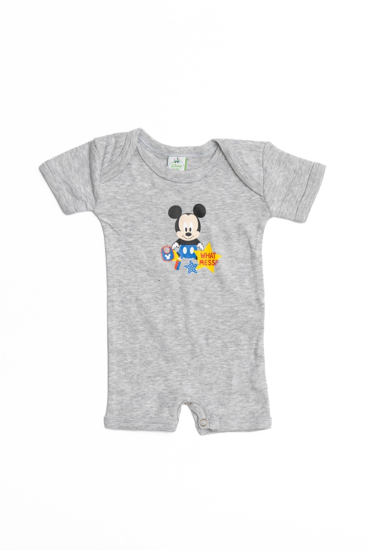Baby Mickey Romper (Short Sleeves) "What Mess"