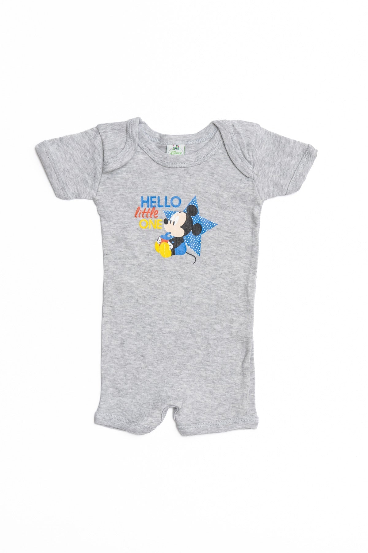 Baby Mickey Romper (Short Sleeves) "Hello"