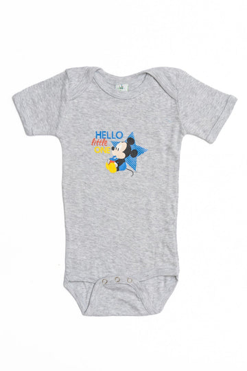 Baby Mickey Onesie (Short Sleeves) "Hello"