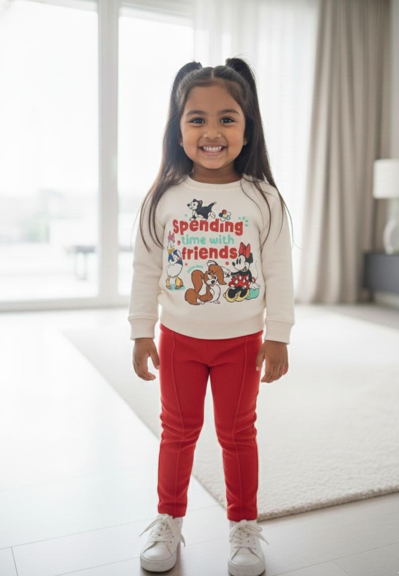 Baby Minnie Winter PJ Set "With Friends"