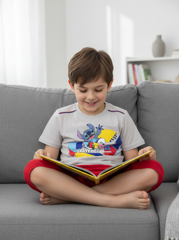 Boys Stitch PJ Set