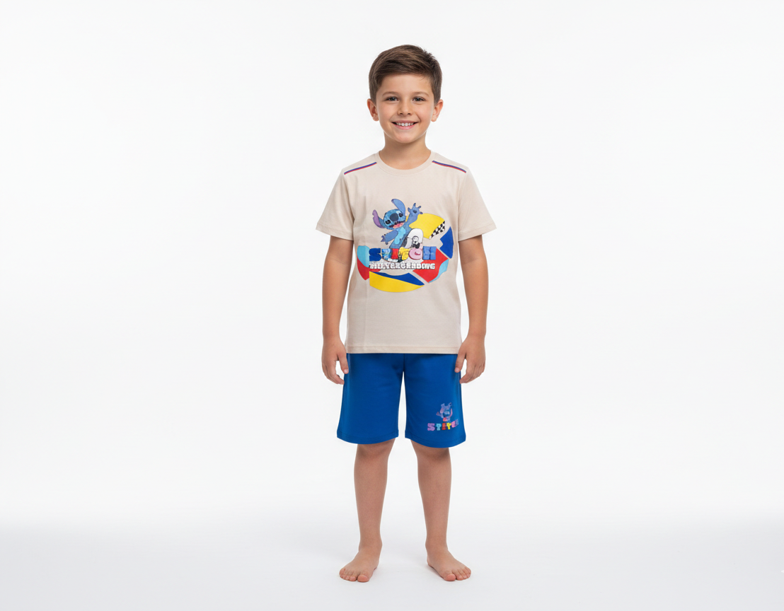 Boys Stitch PJ Set