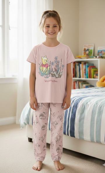 Girls Pooh Pants PJ Set