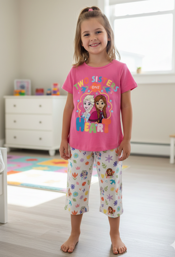 Girls Frozen Two Sisters PJ Set