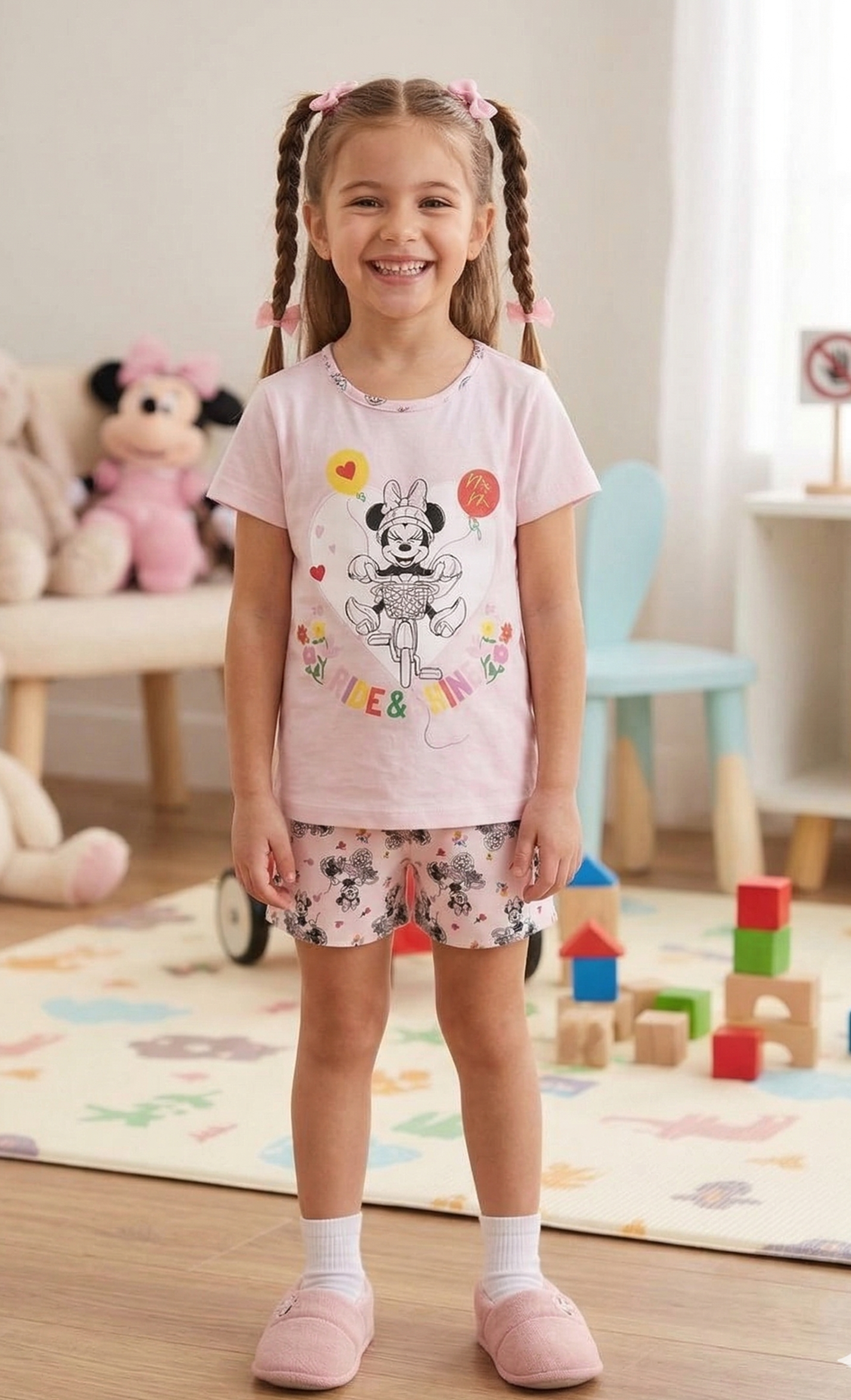 Girls Minnie's Ride & Shine PJ Set