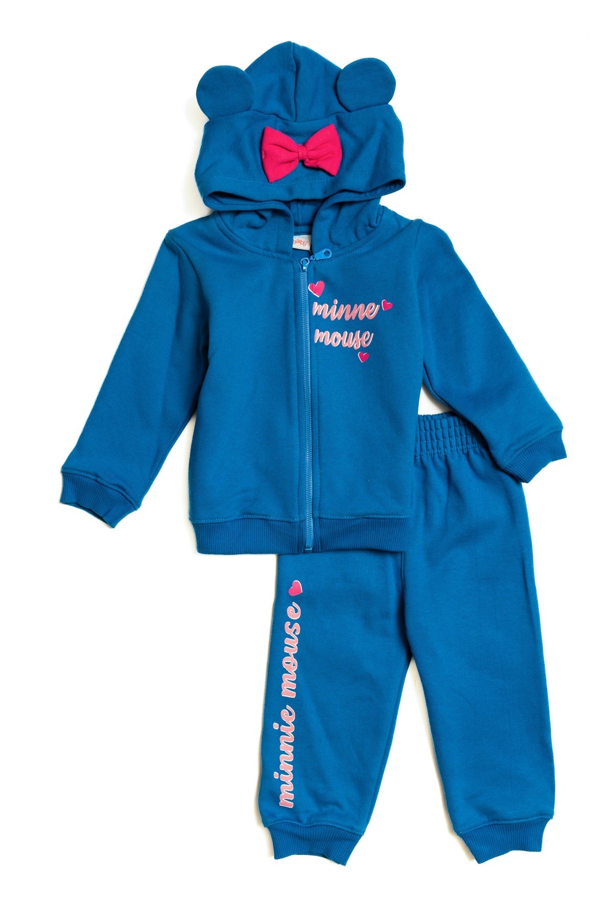 Baby Minnie "Magic This Way" Zip-up Hoodie Winter Pj Set