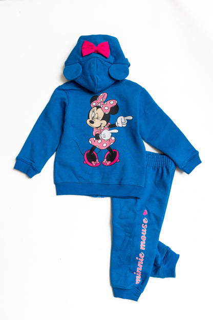 Disney/Minnie Mouse Toddler Girl Winter Hoodie with zipper PJ Set 8570-362
