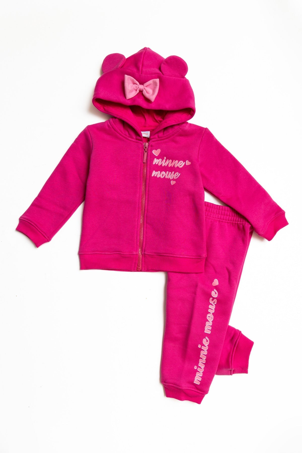 Baby Minnie "Magic This Way" Zip-up Hoodie Winter Pj Set
