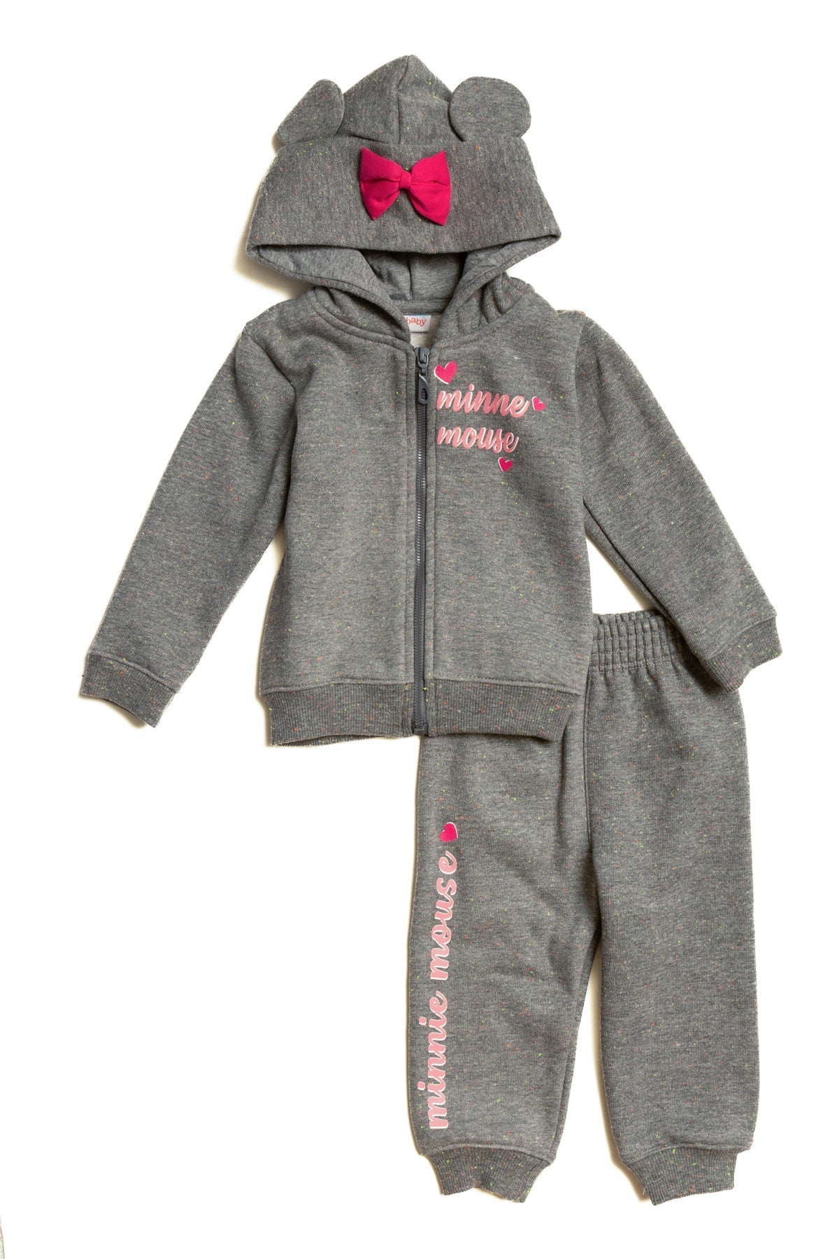 Baby Minnie "Magic This Way" Zip-up Hoodie Winter Pj Set