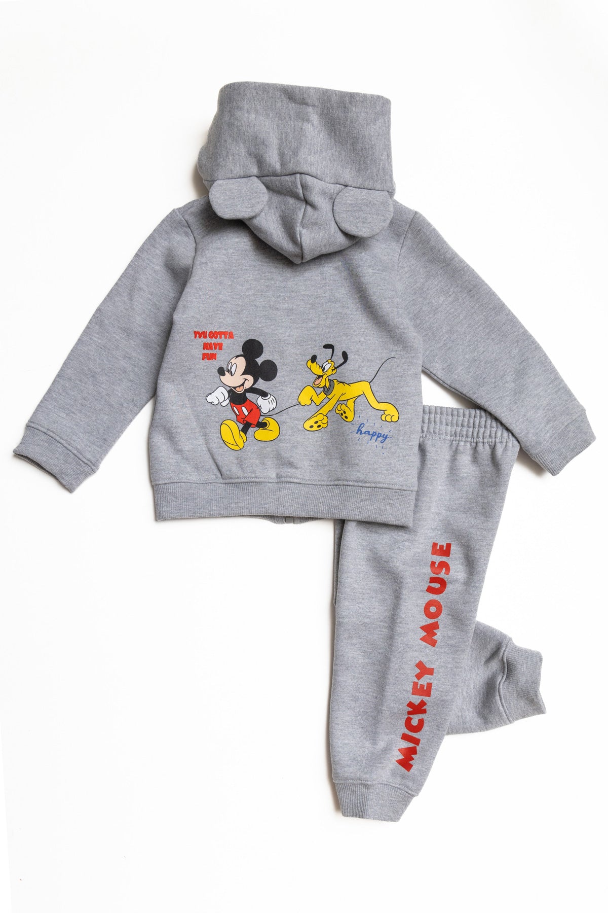 Disney/Mickey& Frinds Toddler Boys Winter Capecho with zipper PJ Set 8571-33