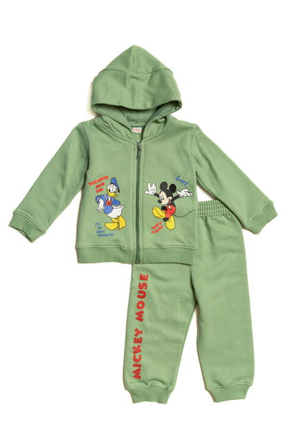 Disney/Mickey& Frinds Toddler Boys Winter Capecho with zipper PJ Set 8571-727
