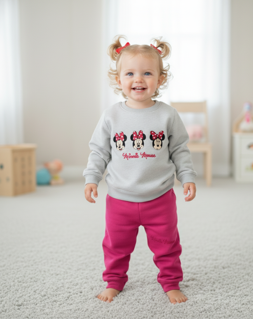 Baby Minnie "Embroidery " Winter PJ Set