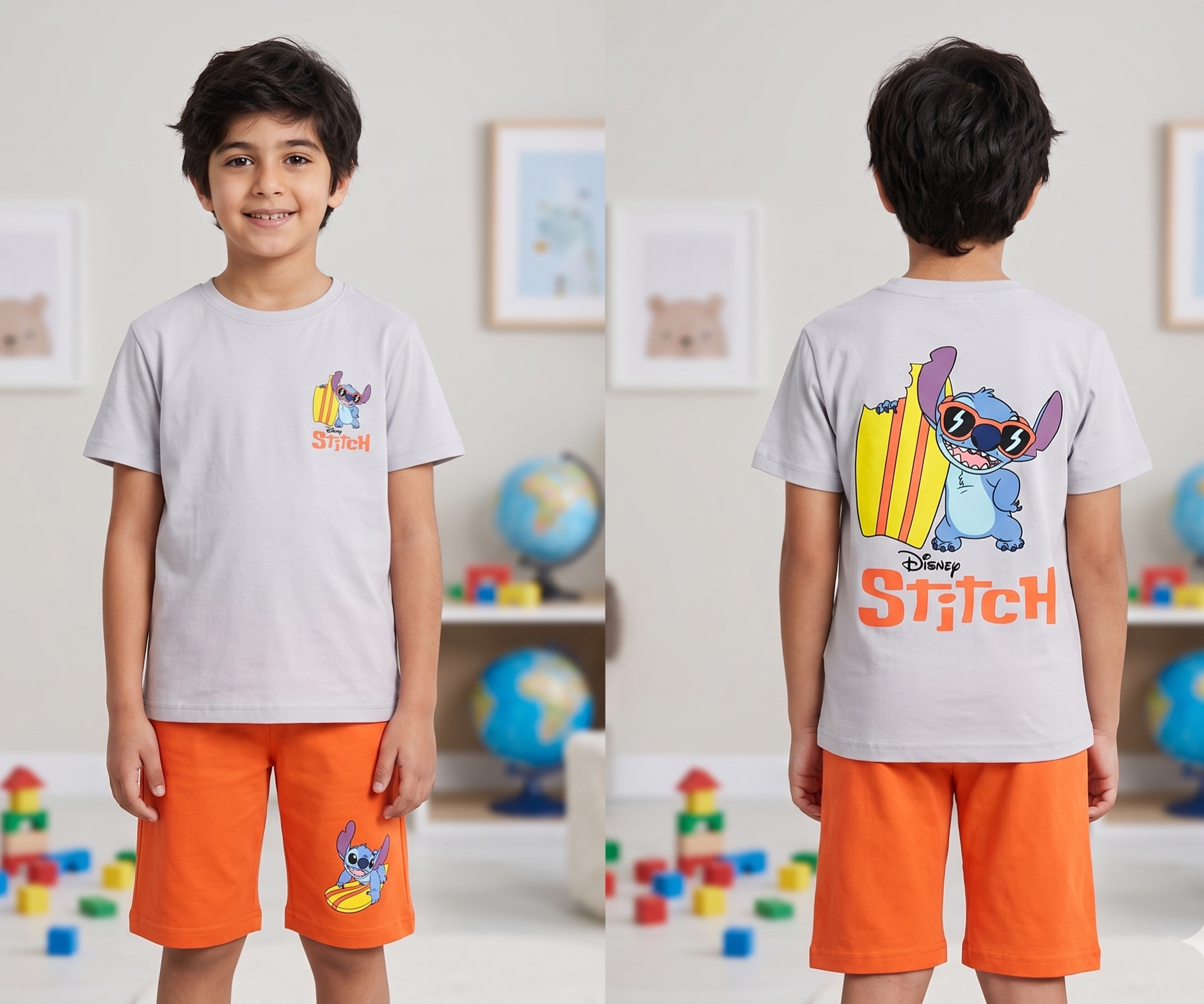 Boys Stitch "Skateboard" PJ Set