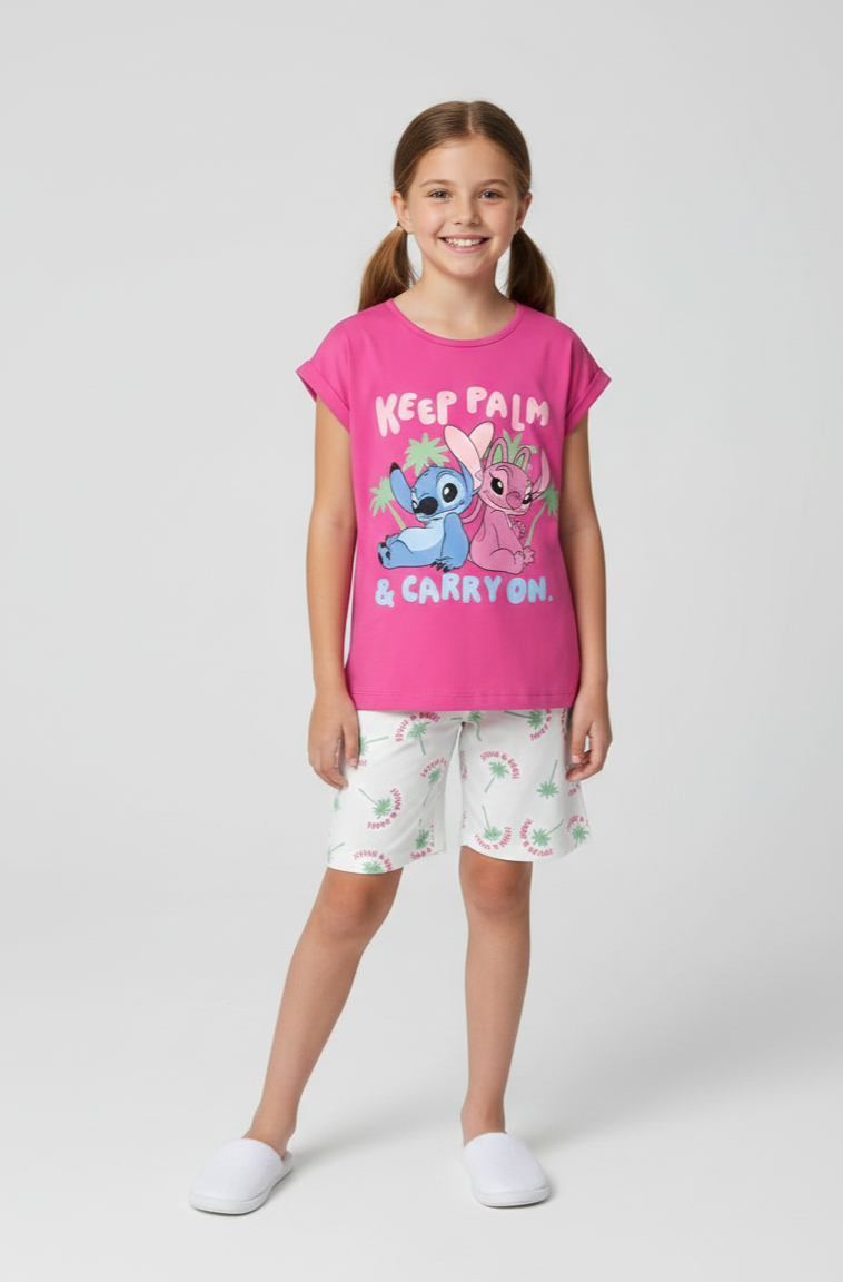Stitch PJ Set "Keep Palm"