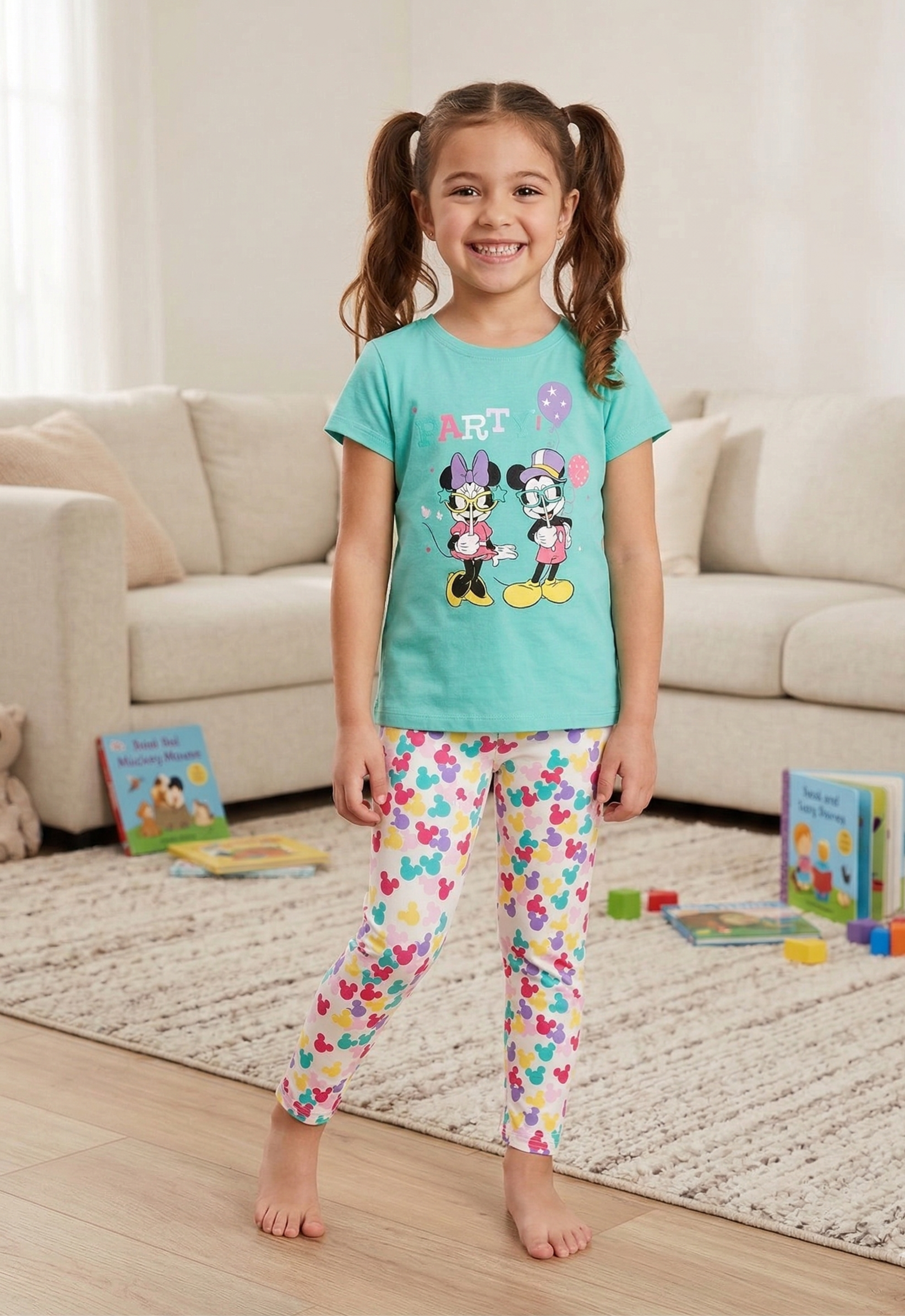 Girls Minnie's Party Pants PJ Set