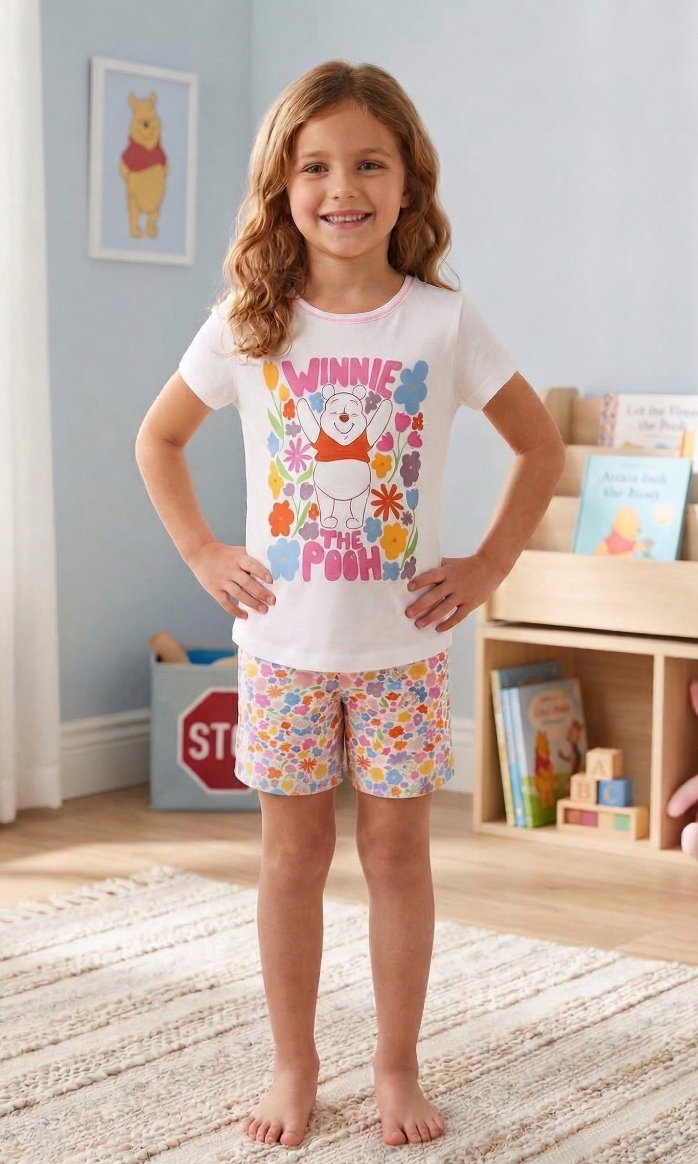 Girls Pooh " Spring" PJ Set
