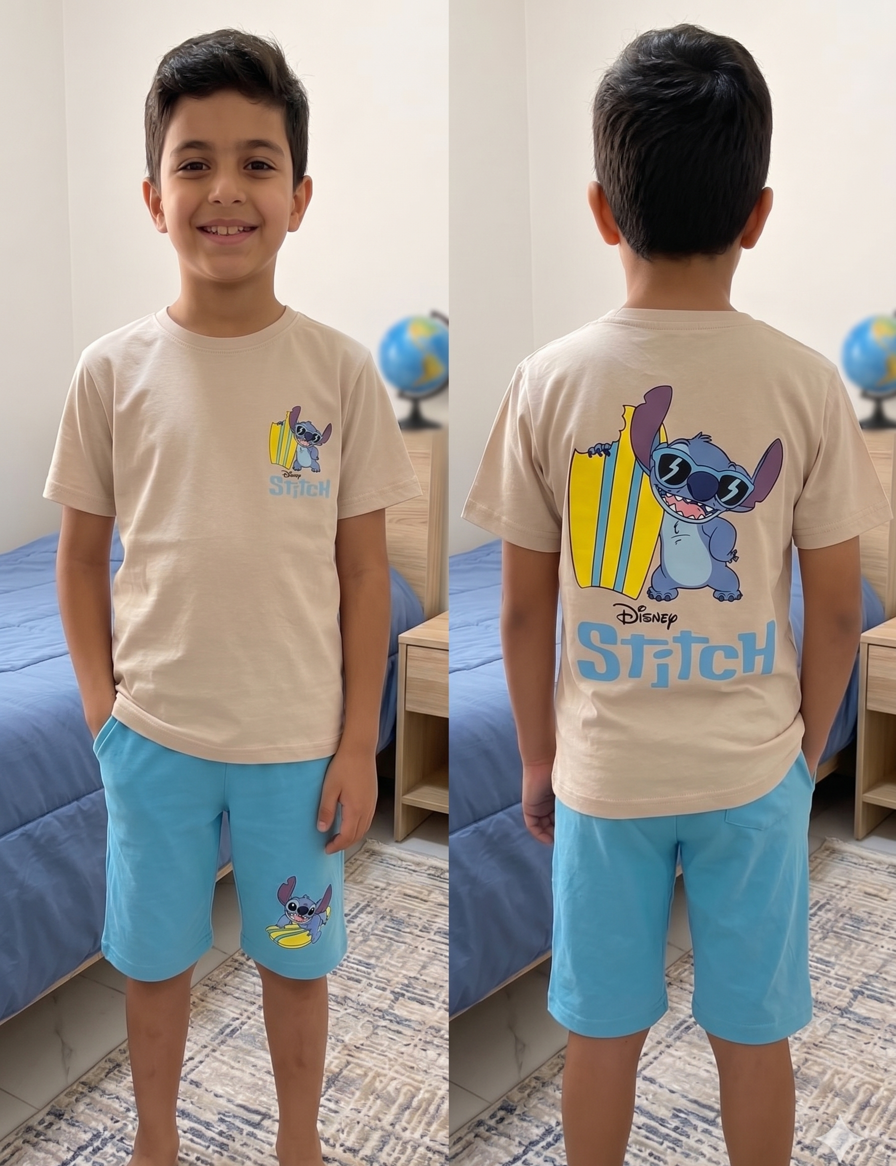 Boys Stitch "Skateboard" PJ Set