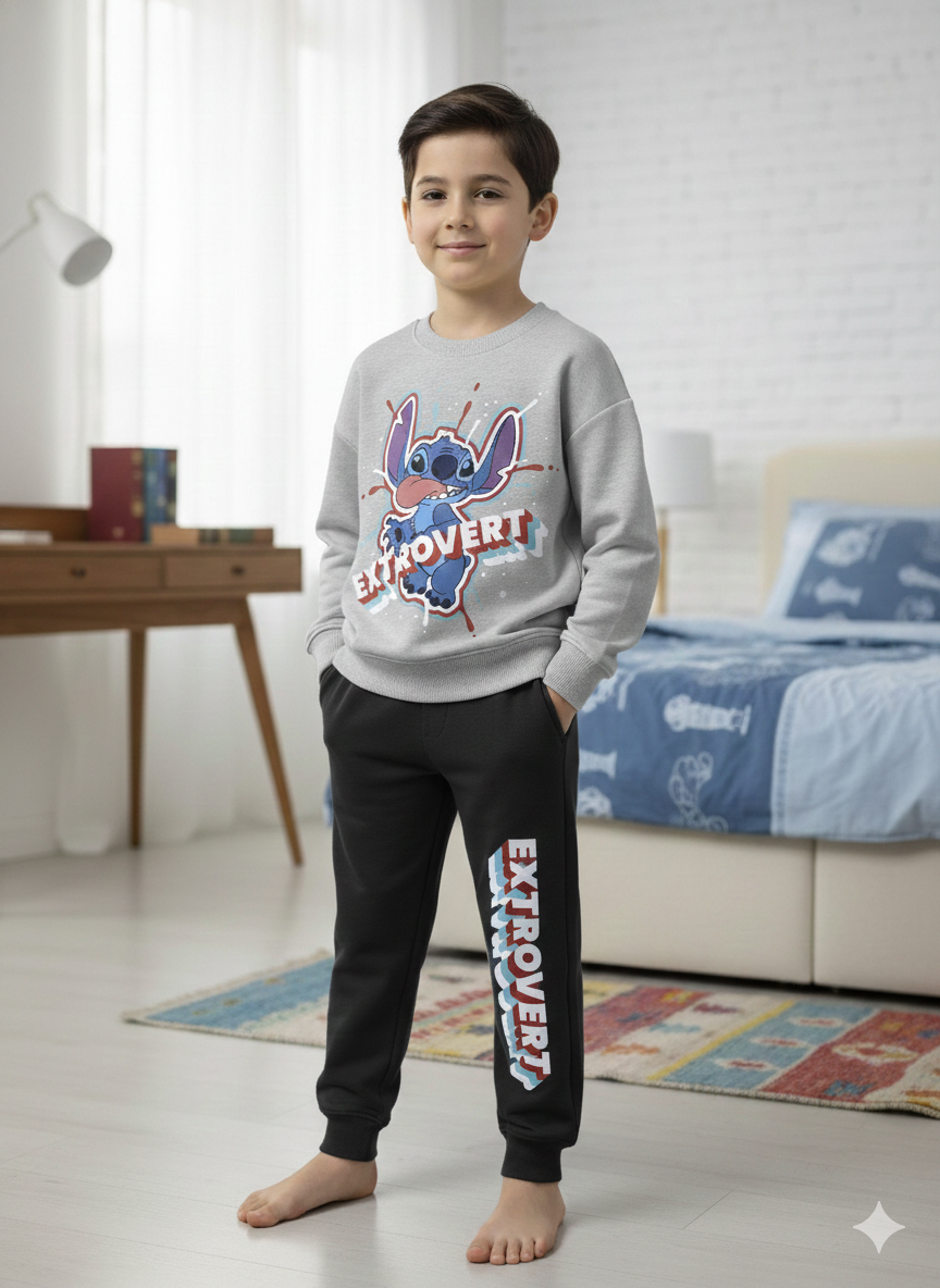 Stitch ''EXTROVERT'' Winter PJ Set