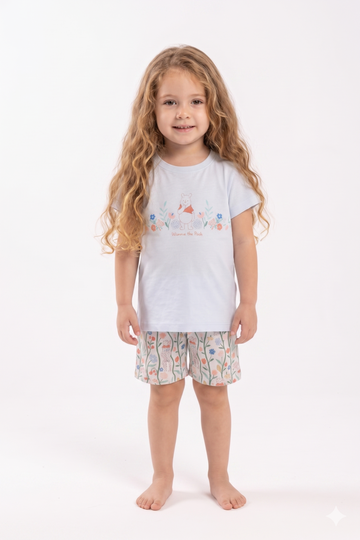 Baby Girl Pooh" Flowers" PJ Set